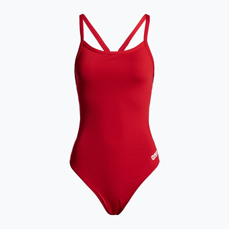Strój pływacki jednoczęściowy damski arena Team Swimsuit Challenge Solid red/white