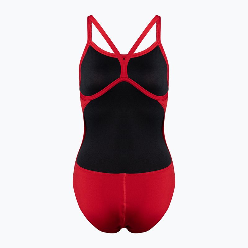 Strój pływacki jednoczęściowy damski arena Team Swimsuit Challenge Solid red/white 2