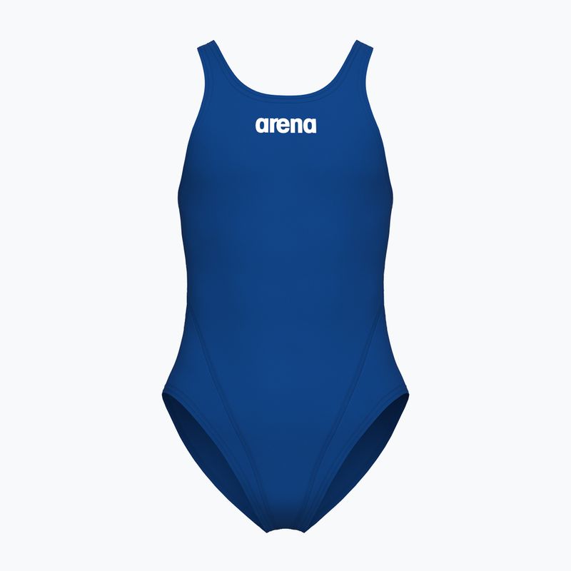 Strój kąpielowy jednoczęściowy dziecięcy Arena Team Swim Tech Solid royal/white
