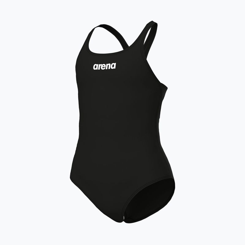 Strój pływacki jednoczęściowy dziecięcy arena Team Swim Pro Solid black/white 4