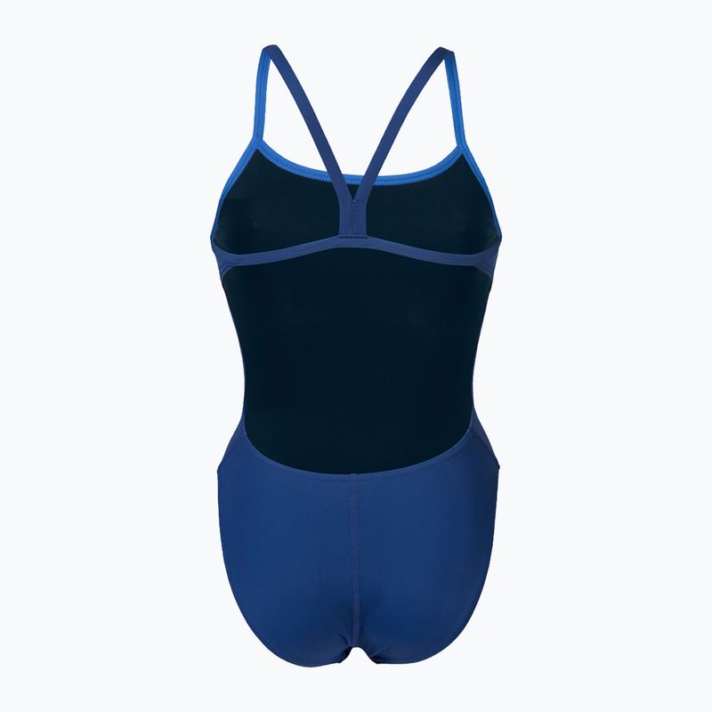 Strój pływacki jednoczęściowy damski arena Team Swimsuit Challenge Solid navy/white 5