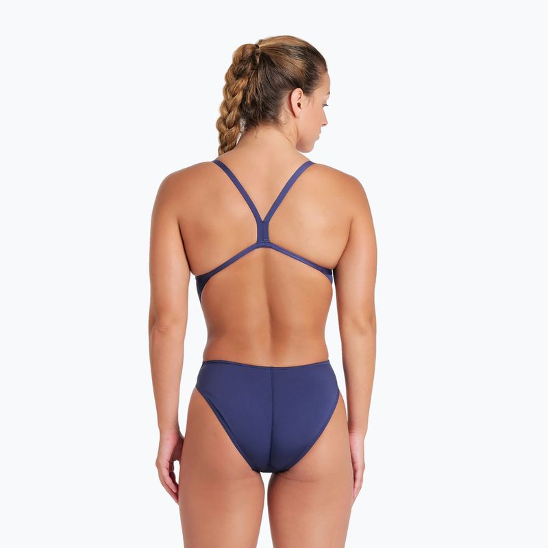 Strój pływacki jednoczęściowy damski arena Team Swimsuit Challenge Solid navy/white 7