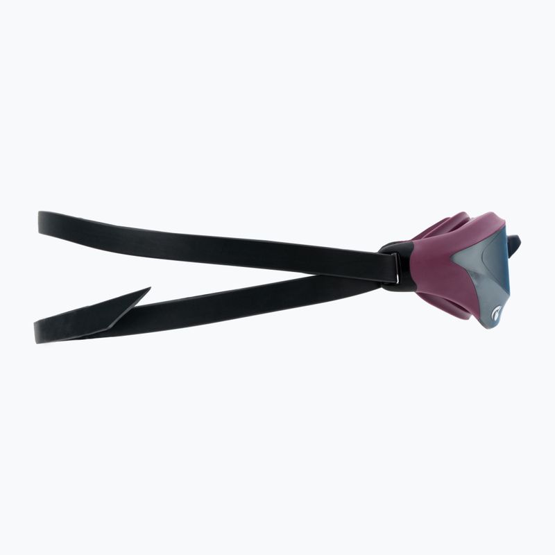 Okulary do pływania arena Cobra Core Swipe Mirror silver/red wine 3