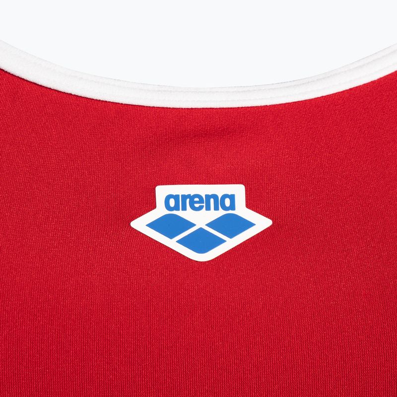 Strój pływacki jednoczęściowy damski arena Icons Super Fly Back Solid red/white 3