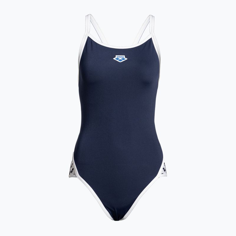 Strój pływacki jednoczęściowy damski arena Icons Super Fly Back Solid navy/white