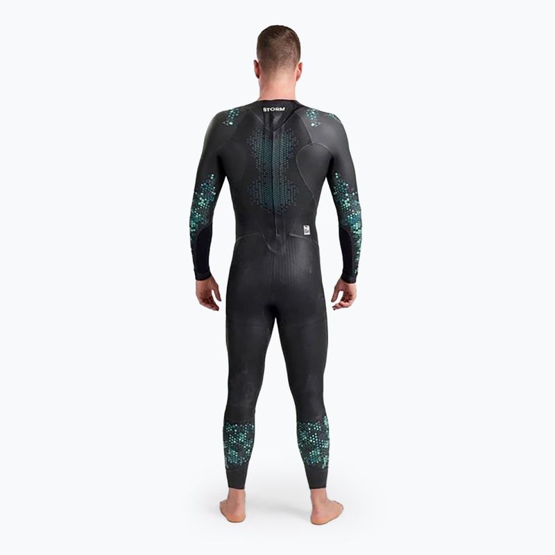 Pianka triathlonowa męska arena Storm 1,5 mm coral blue/black 2