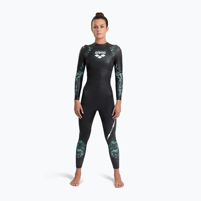 Pianka triathlonowa damska arena Storm 1,5 mm coral blue/black