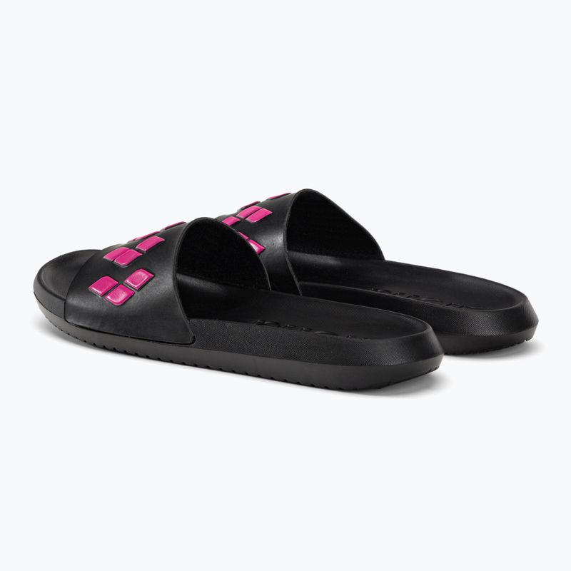 Klapki arena Urban diamonds black/pink 3