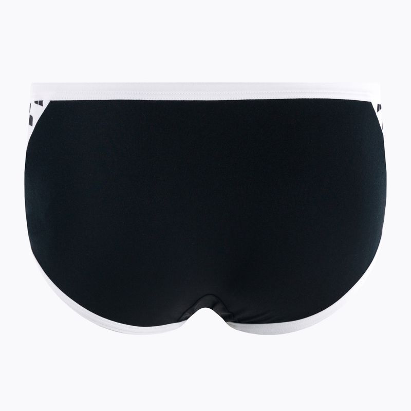 Bokserki pływackie męskie arena Icons Swim Low Waist Short Solid black/white 2