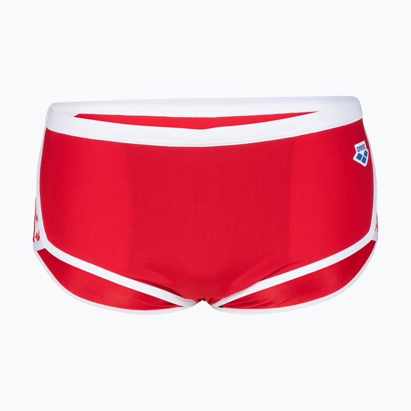 Bokserki pływackie męskie arena Icons Swim Low Waist Short Solid red/white 4