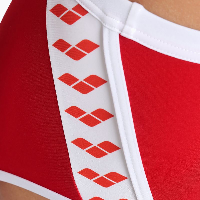 Slipy pływackie męskie arena Icons Swim Low Waist Short Solid red/white 8