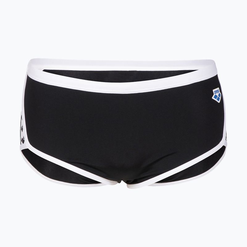 Bokserki pływackie męskie arena Icons Swim Low Waist Short Solid black/white 4