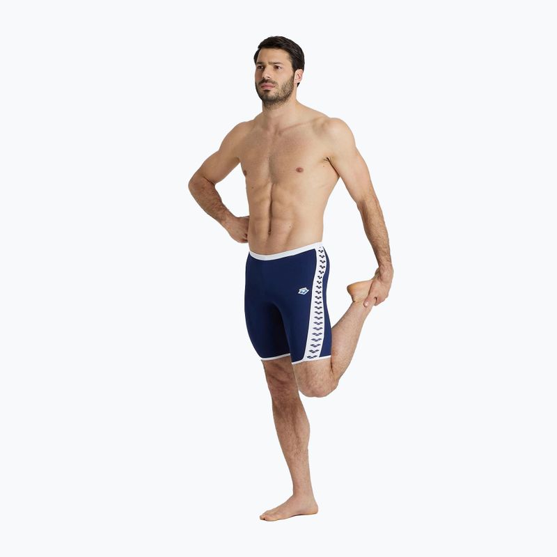 Jammery kąpielowe męskie arena Icons Swim Jammer Solid navy/white 6