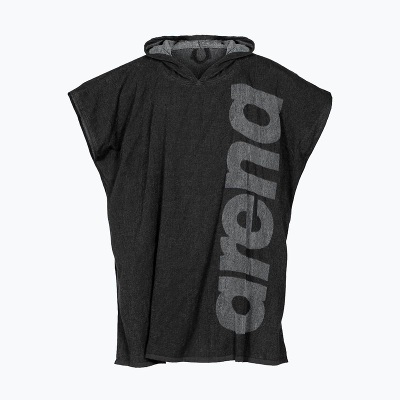 Ponczo arena Big Logo Hooded mélange dark grey/grey