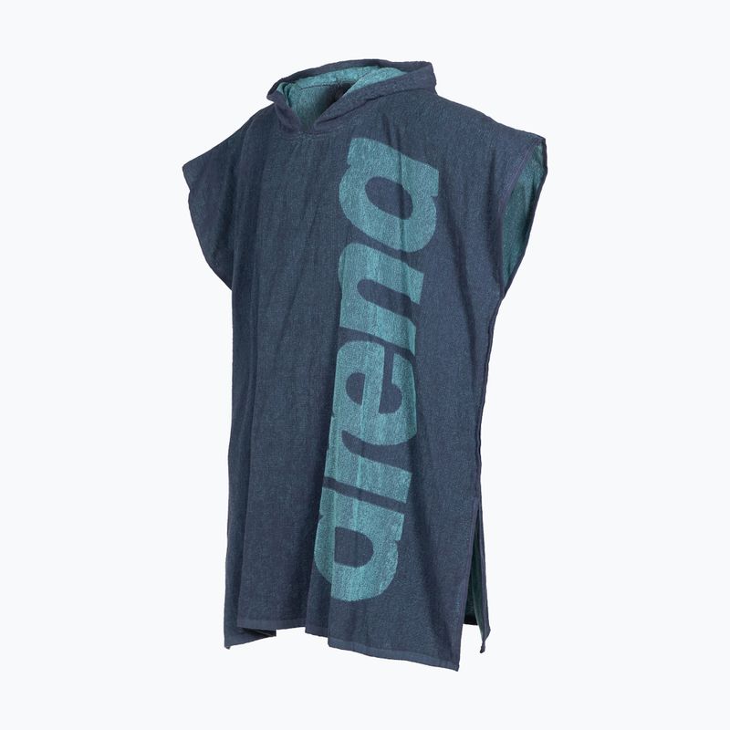 Ponczo arena Big Logo Hooded mélange navy/sky 2