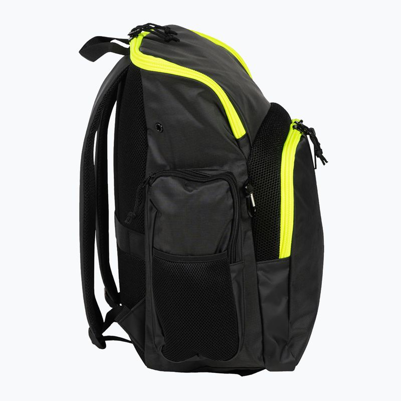 Plecak pływacki arena Spiky III 35 l dark smoke/neon yellow 4