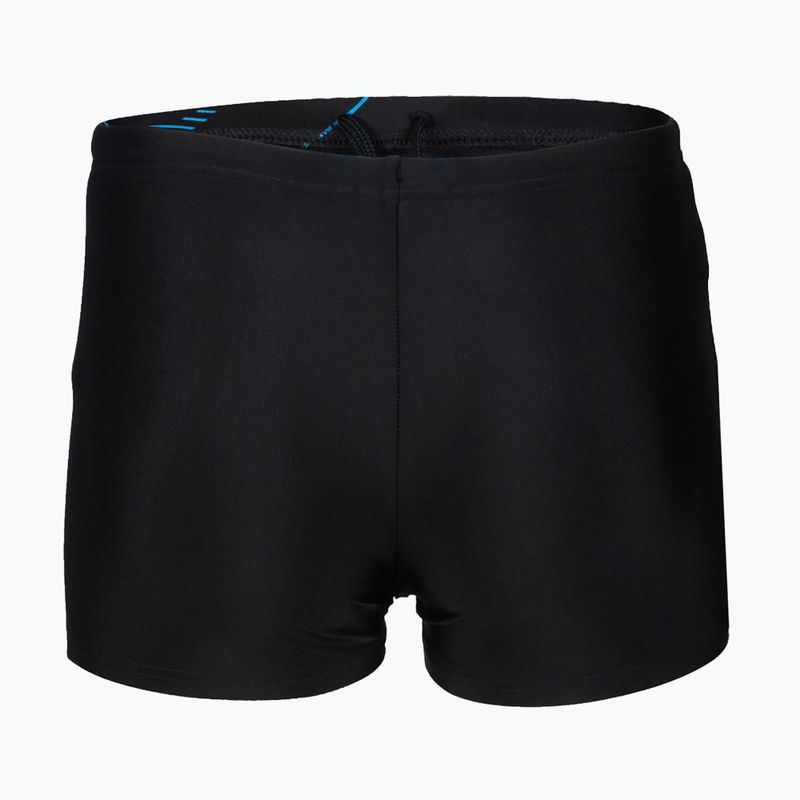 Bokserki kąpielowe dziecięce arena Swim Short Logo black/turquise 6