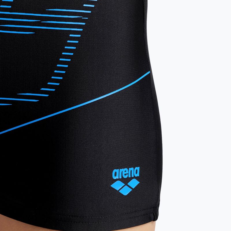 Bokserki kąpielowe dziecięce arena Swim Short Logo black/turquise 10