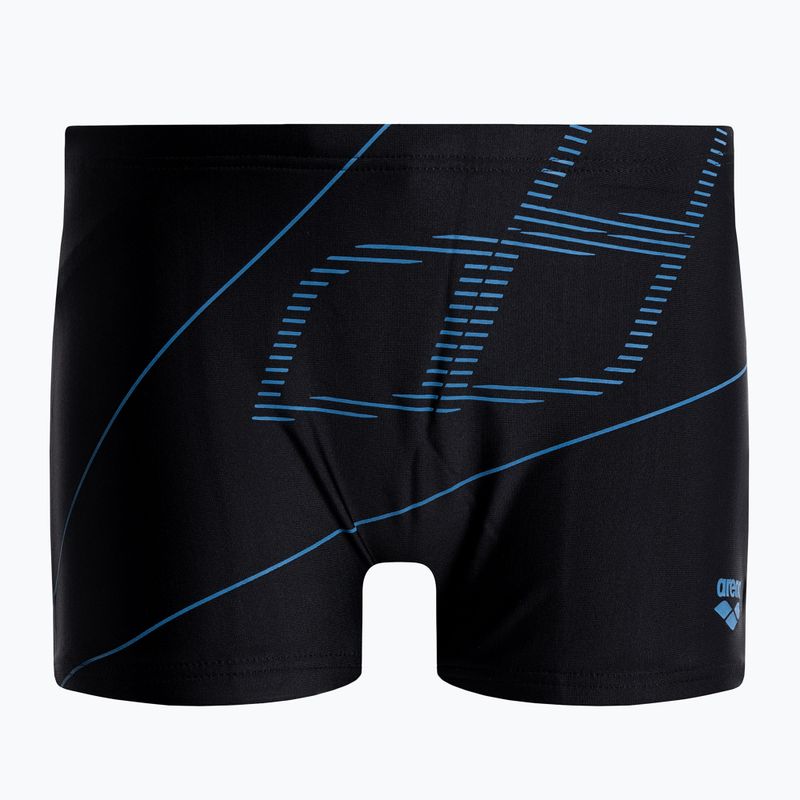 Bokserki kąpielowe dziecięce arena Swim Short Logo black/turquise
