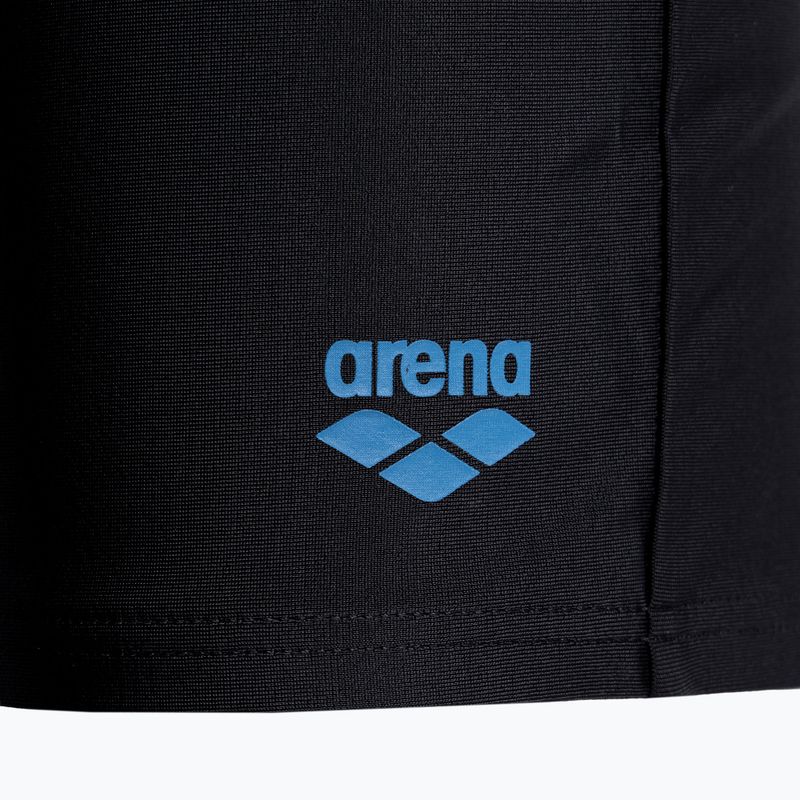 Bokserki kąpielowe dziecięce arena Swim Short Logo black/turquise 3