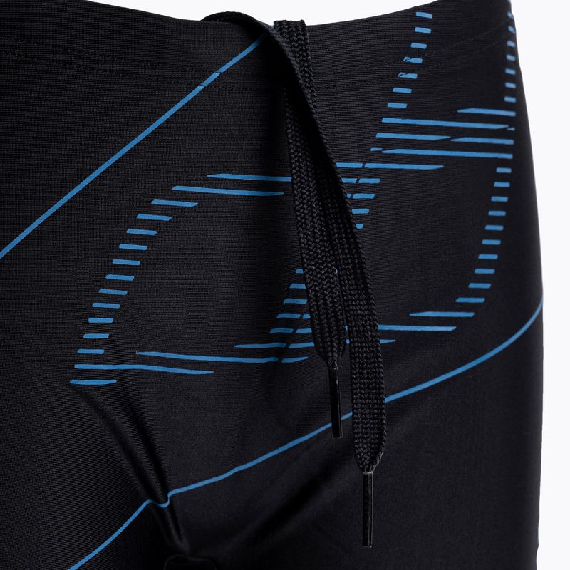 Bokserki kąpielowe dziecięce arena Swim Short Logo black/turquise 4