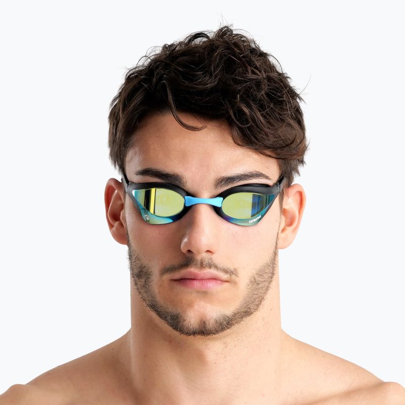 Okulary do pływania arena Cobra Swipe Mirror aqua/black