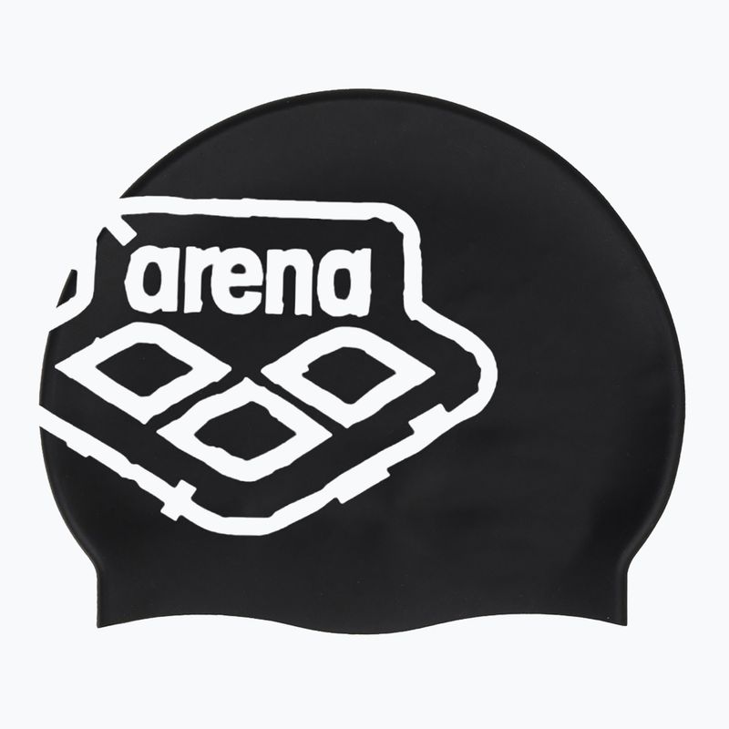 Czepek pływacki arena Icons Team Stripe black/black 3