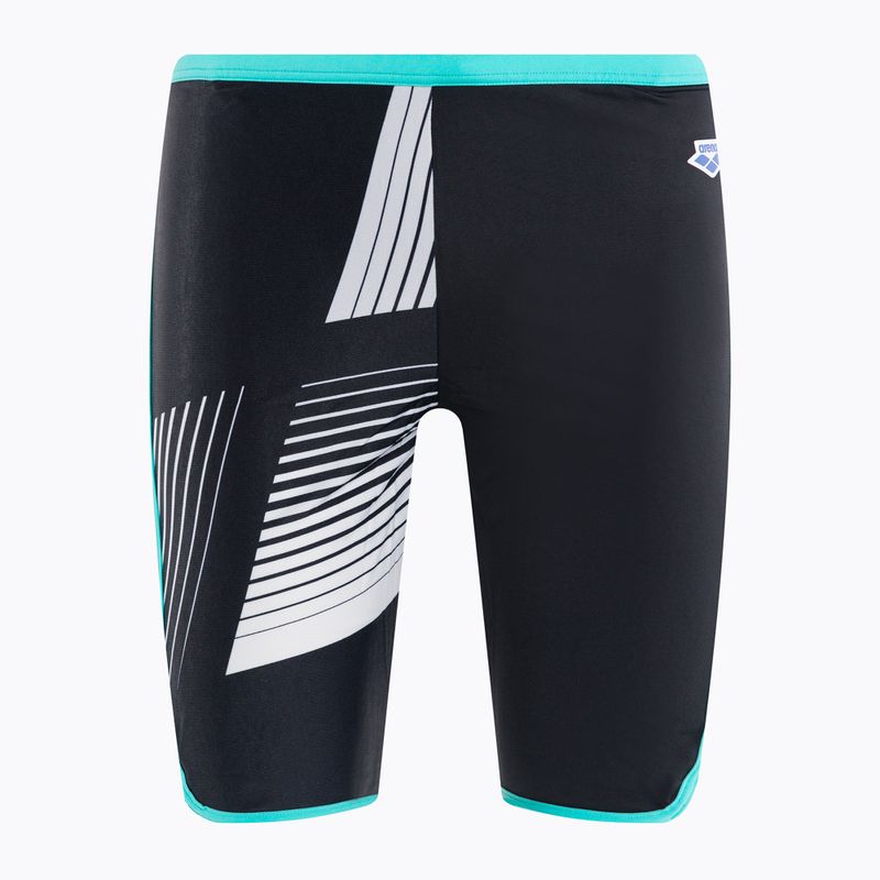 Jammery pływackie męskie arena Icons Swim Jammer Logo black/white/blue diamond