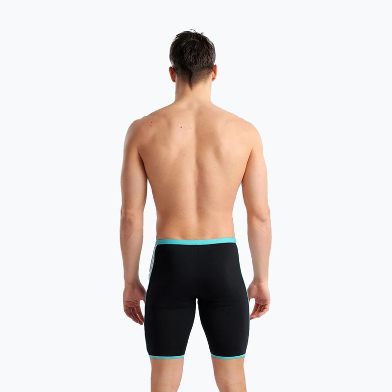 Jammery pływackie męskie arena Icons Swim Jammer Logo black/white/blue diamond 6