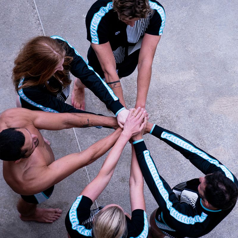 Bluza arena Relax IV Team Logo black/white/blue diamond 10