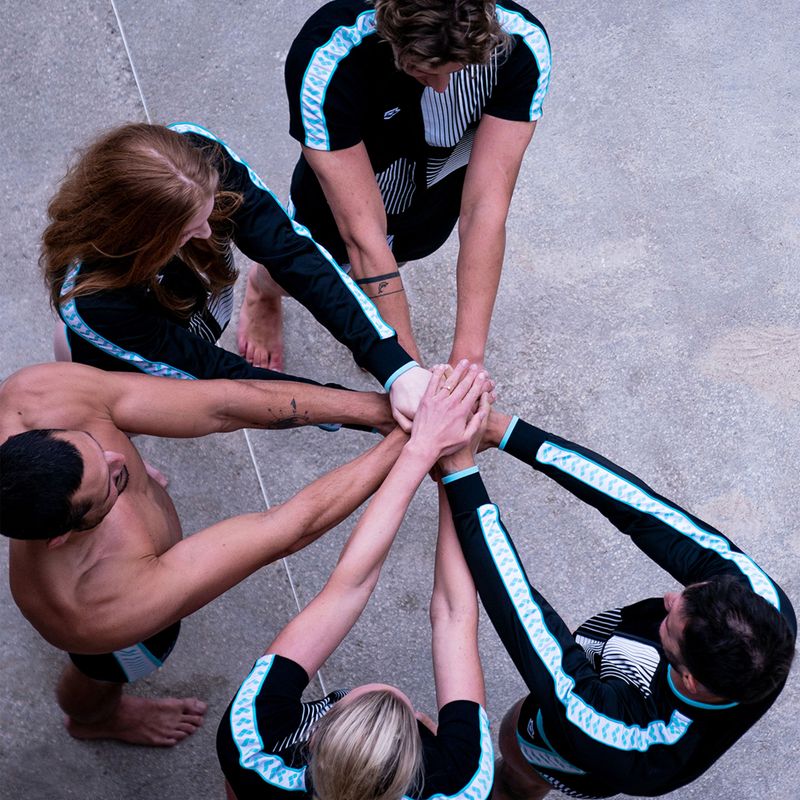 Spodnie arena Relax IV Team Logo black/white/blue diamond 9