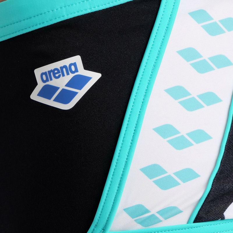 Bokserki pływackie męskie arena Icons Swim Low Waist Short Logo black/white/blue diamond 3