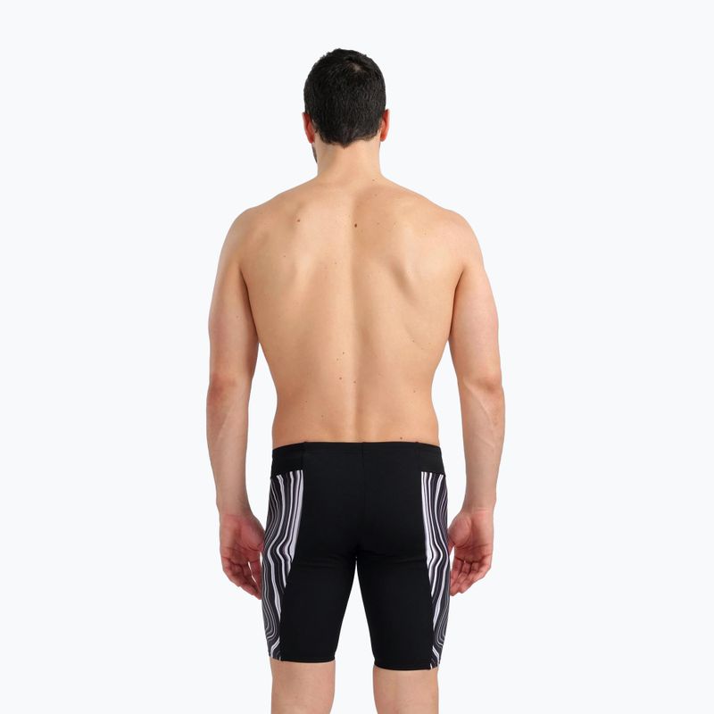 Jammery kąpielowe męskie arena Swim Jammer Marbled black/black multi 5