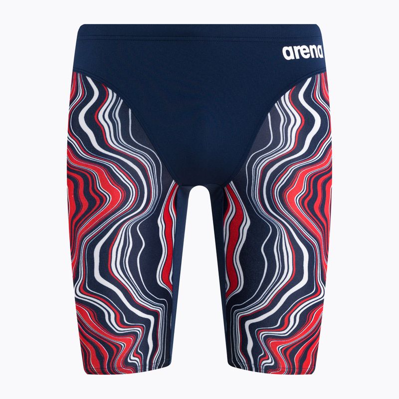 Jammery pływackie męskie arena Swim Jammer Marbled navy/red multi