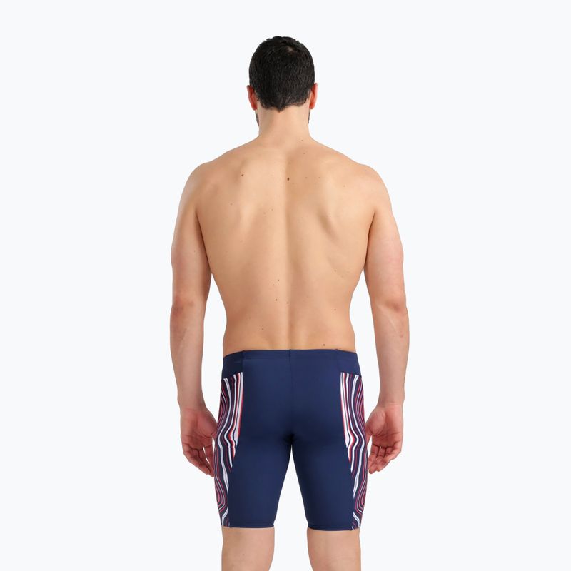 Jammery pływackie męskie arena Swim Jammer Marbled navy/red multi 7