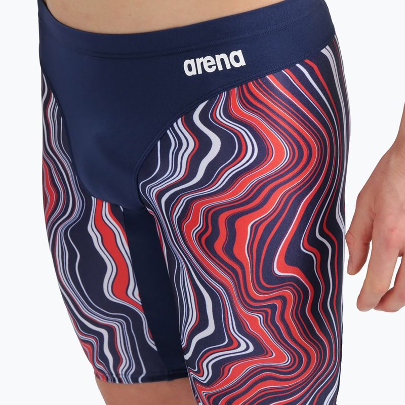Jammery pływackie męskie arena Swim Jammer Marbled navy/red multi 8
