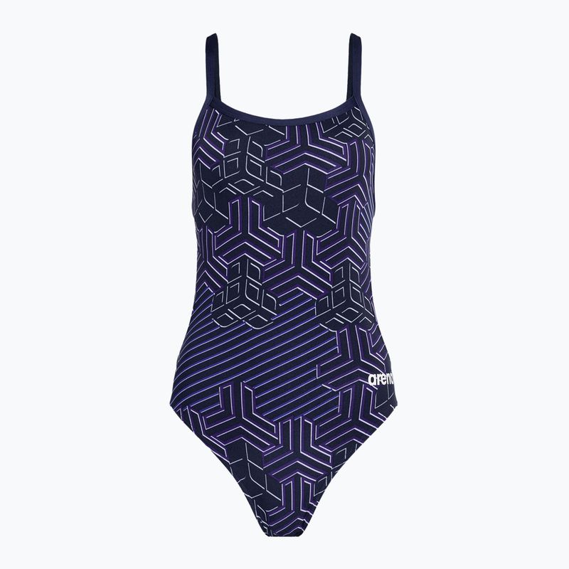 Strój pływacki jednoczęściowy damski arena Kikko Pro Challenge Back navy/navy multi