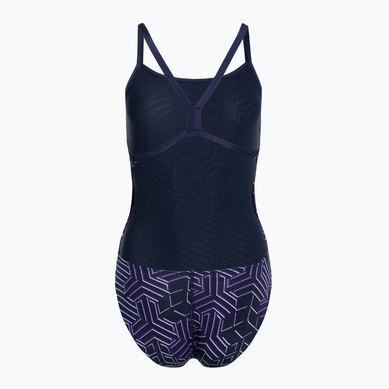 Strój pływacki jednoczęściowy damski arena Kikko Pro Challenge Back navy/navy multi 2