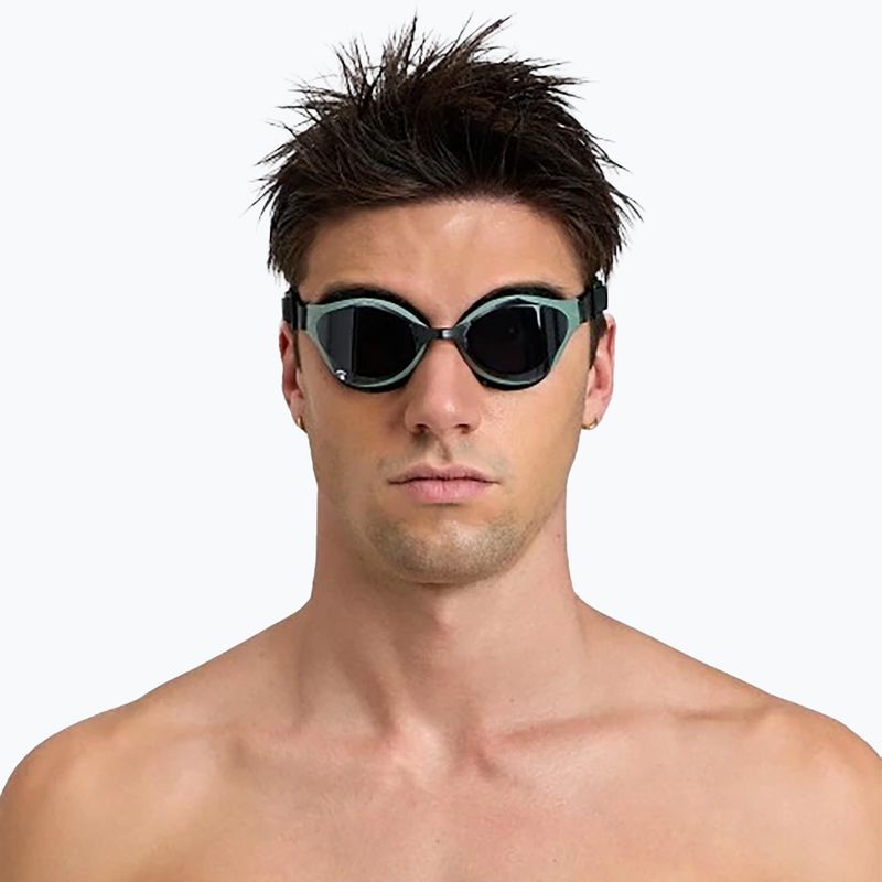 Okulary do pływania arena Air Bold Swipe smoke/dark olive/black 15