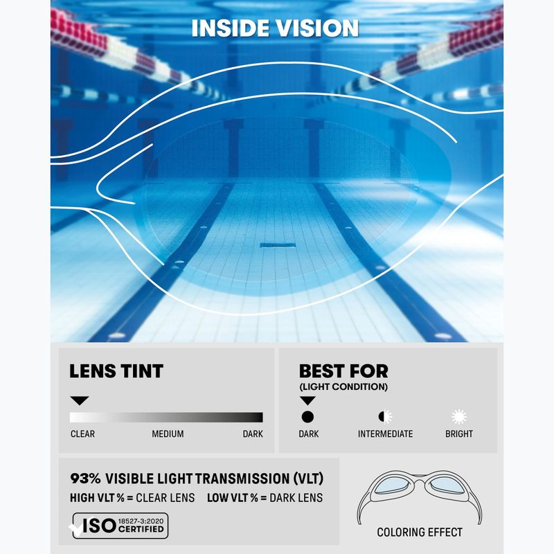 Okulary do pływania dziecięce Arena Spider clear/grey 12
