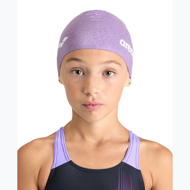 Czepek pływacki dziecięcy arena Silicone Cap Jr pink multi 2