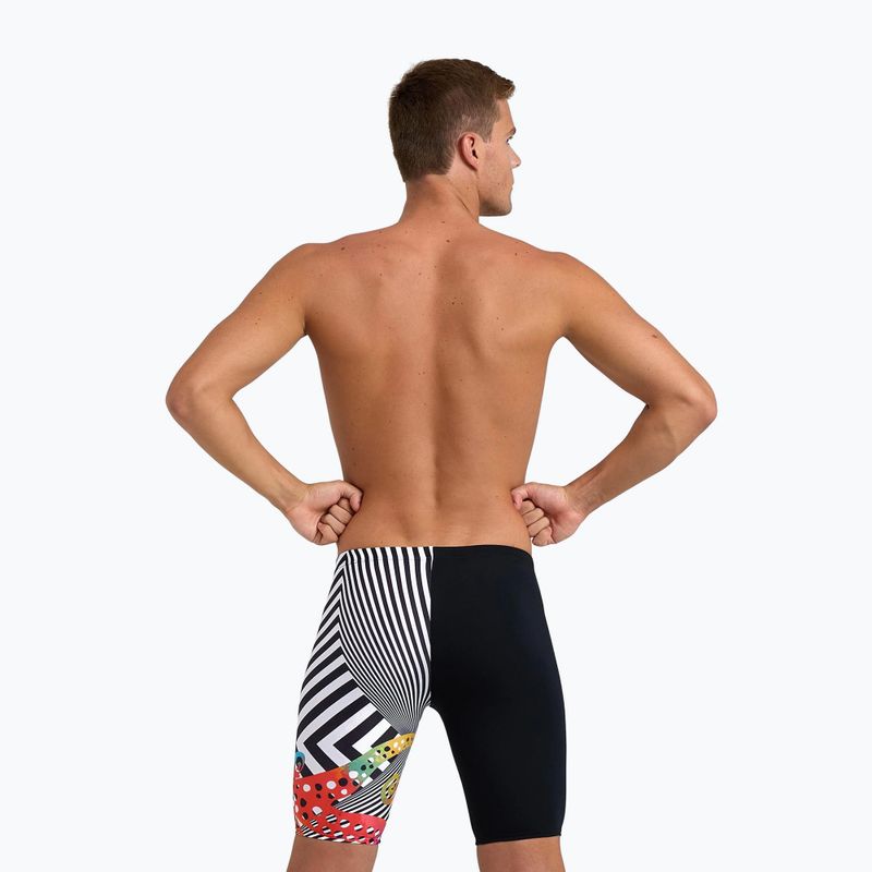 Jammery pływackie męskie arena Crazy Octopus Jammer black/white multi 8