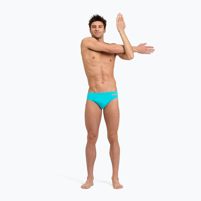 Slipy pływackie męskie arena Team Swim Briefs Solid martinica/floreale 4