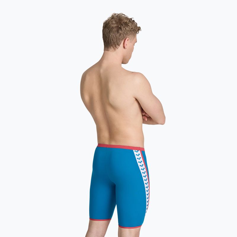 Jammery pływackie męskie arena Swim Solid Jammer blue cosmo/astro red 3