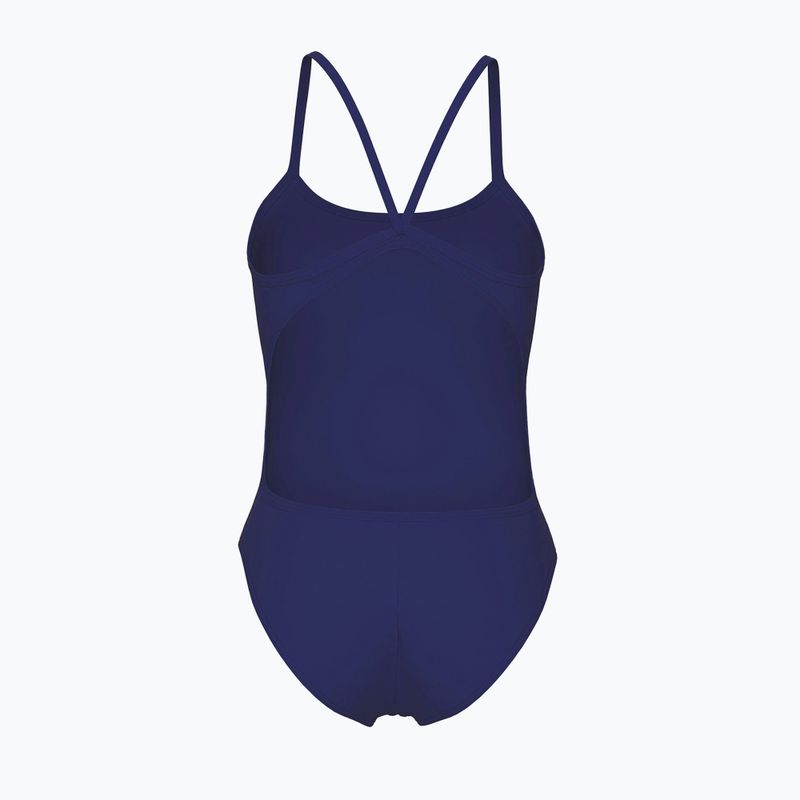 Strój pływacki jednoczęściowy damski arena Lace Back Solid navy/white 2