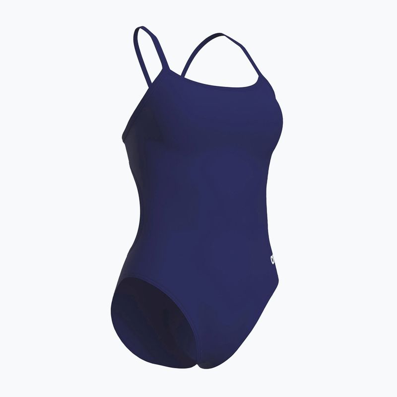 Strój pływacki jednoczęściowy damski arena Lace Back Solid navy/white 3