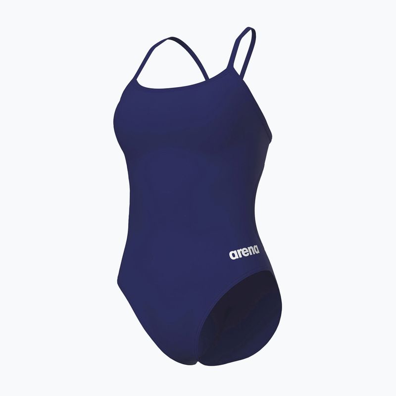 Strój pływacki jednoczęściowy damski arena Lace Back Solid navy/white 4