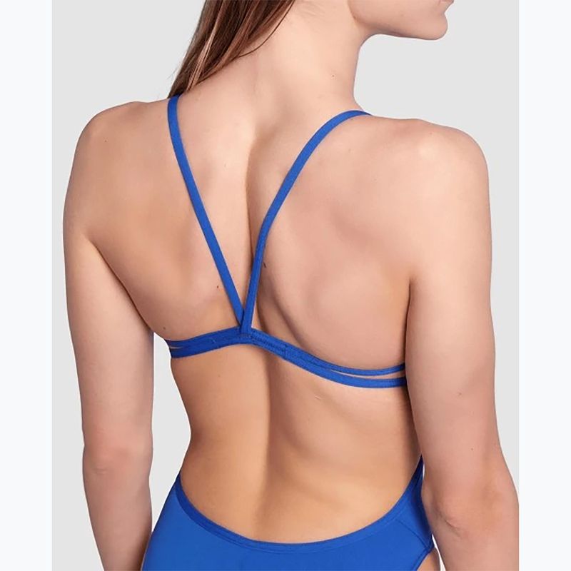 Strój pływacki jednoczęściowy damski arena Lace Back Solid royal/white 8