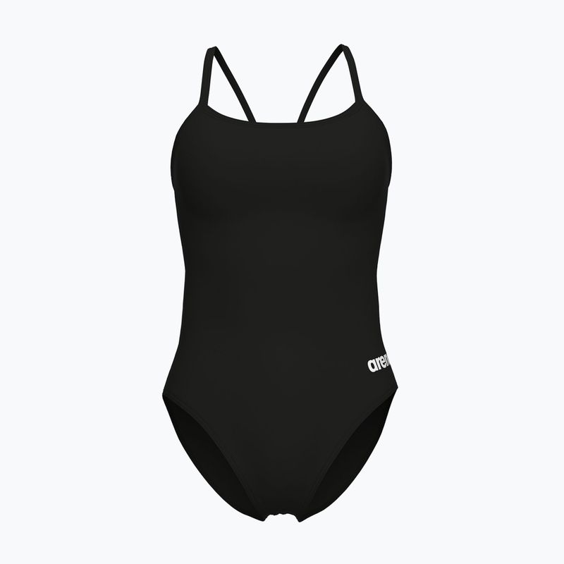 Strój pływacki jednoczęściowy damski arena Lace Back Solid black/white