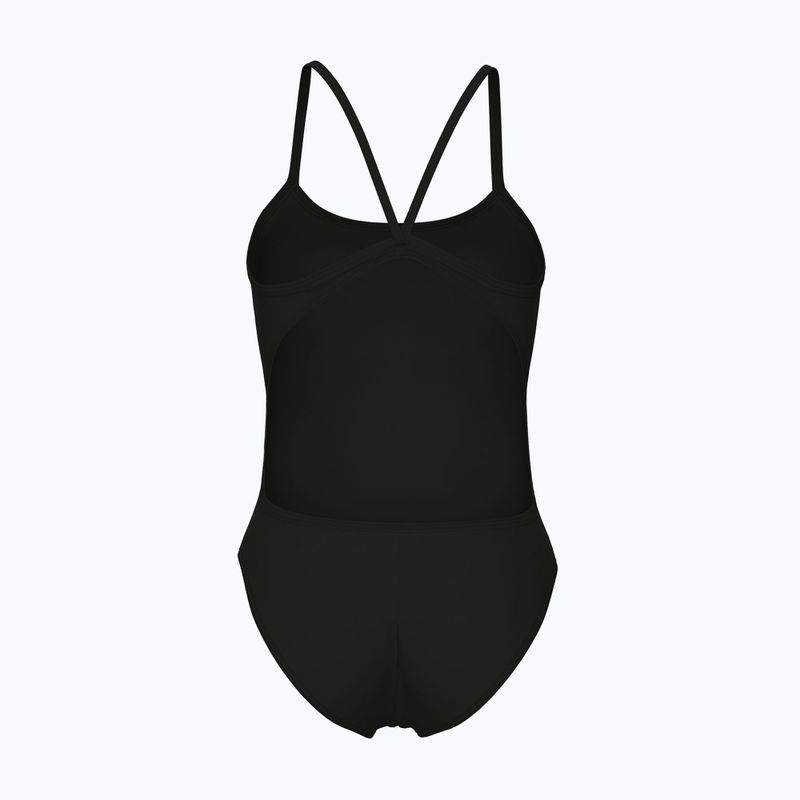 Strój pływacki jednoczęściowy damski arena Lace Back Solid black/white 2
